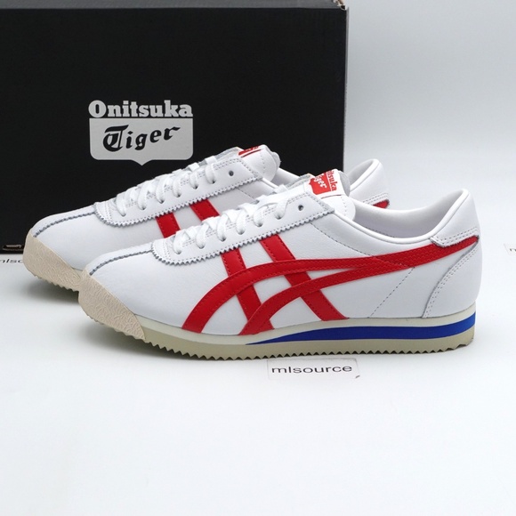 NEW Onitsuka Tiger Tiger Corsair Leather Sneakers White - Picture 1 of 12